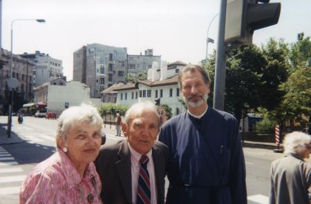 Dr Veselin & Lydia Kesich with Bishop Irinej