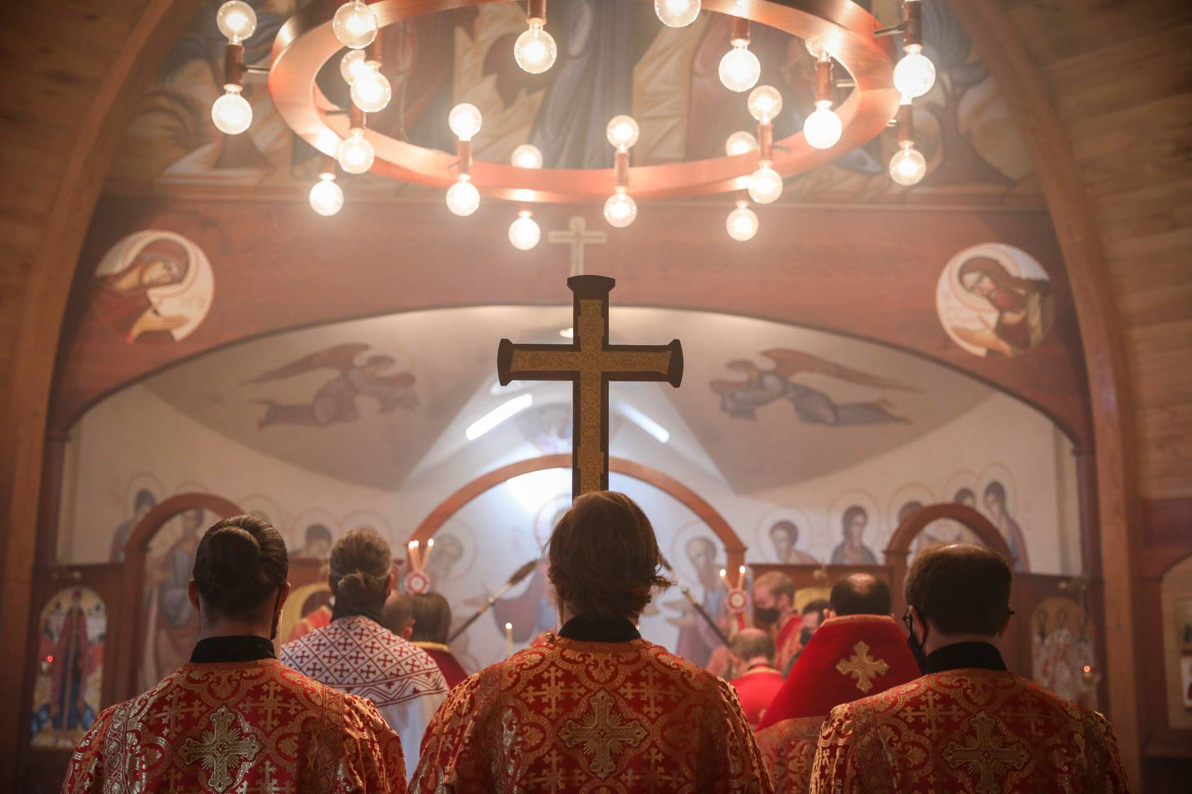 Scenes from Divine Liturgy and ordination of Dn. Vitaly