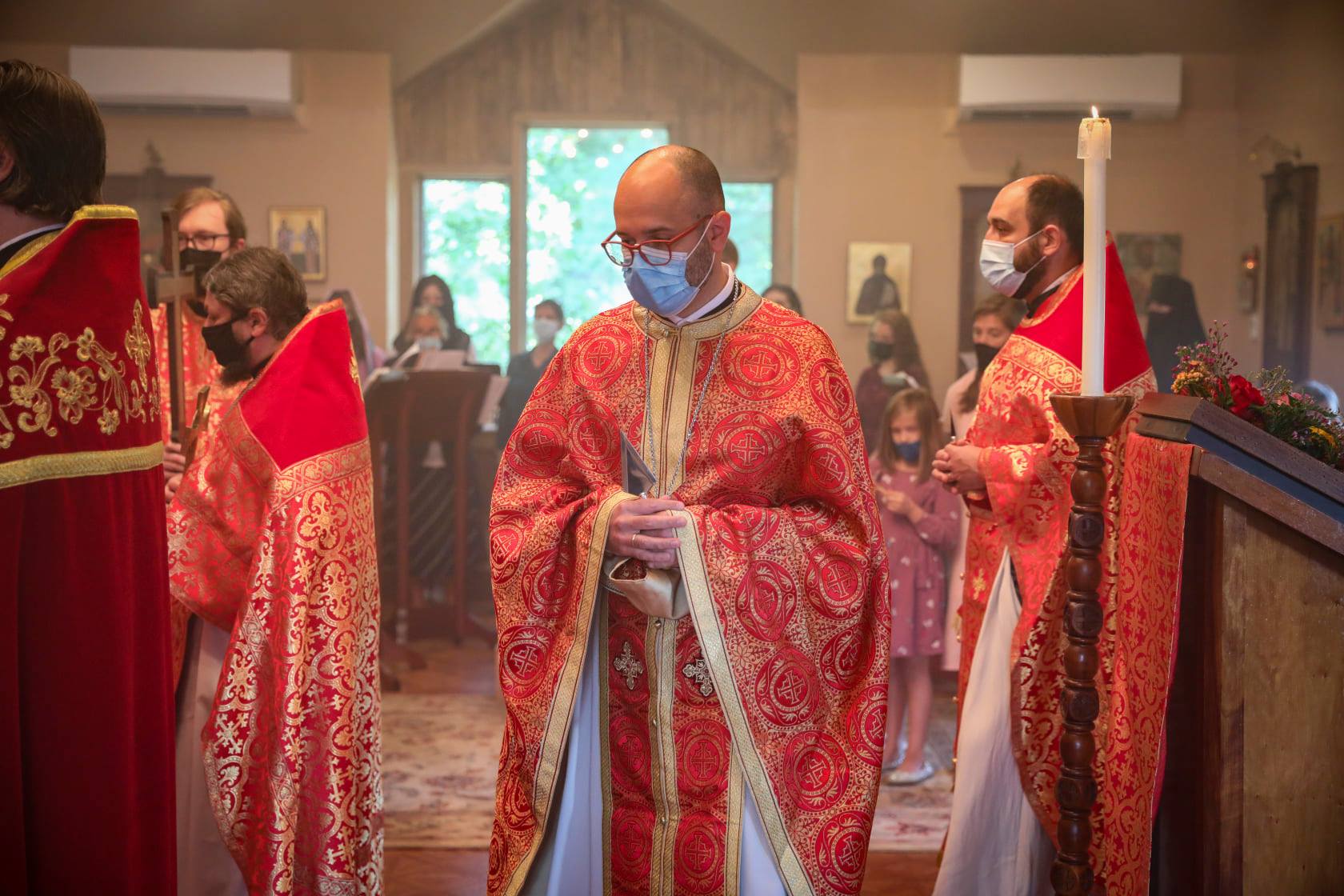 Scenes from Divine Liturgy and ordination of Dn. Vitaly