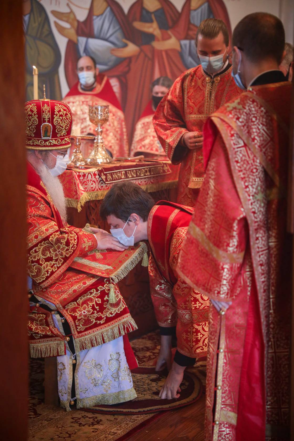 Scenes from Divine Liturgy and ordination of Dn. Vitaly