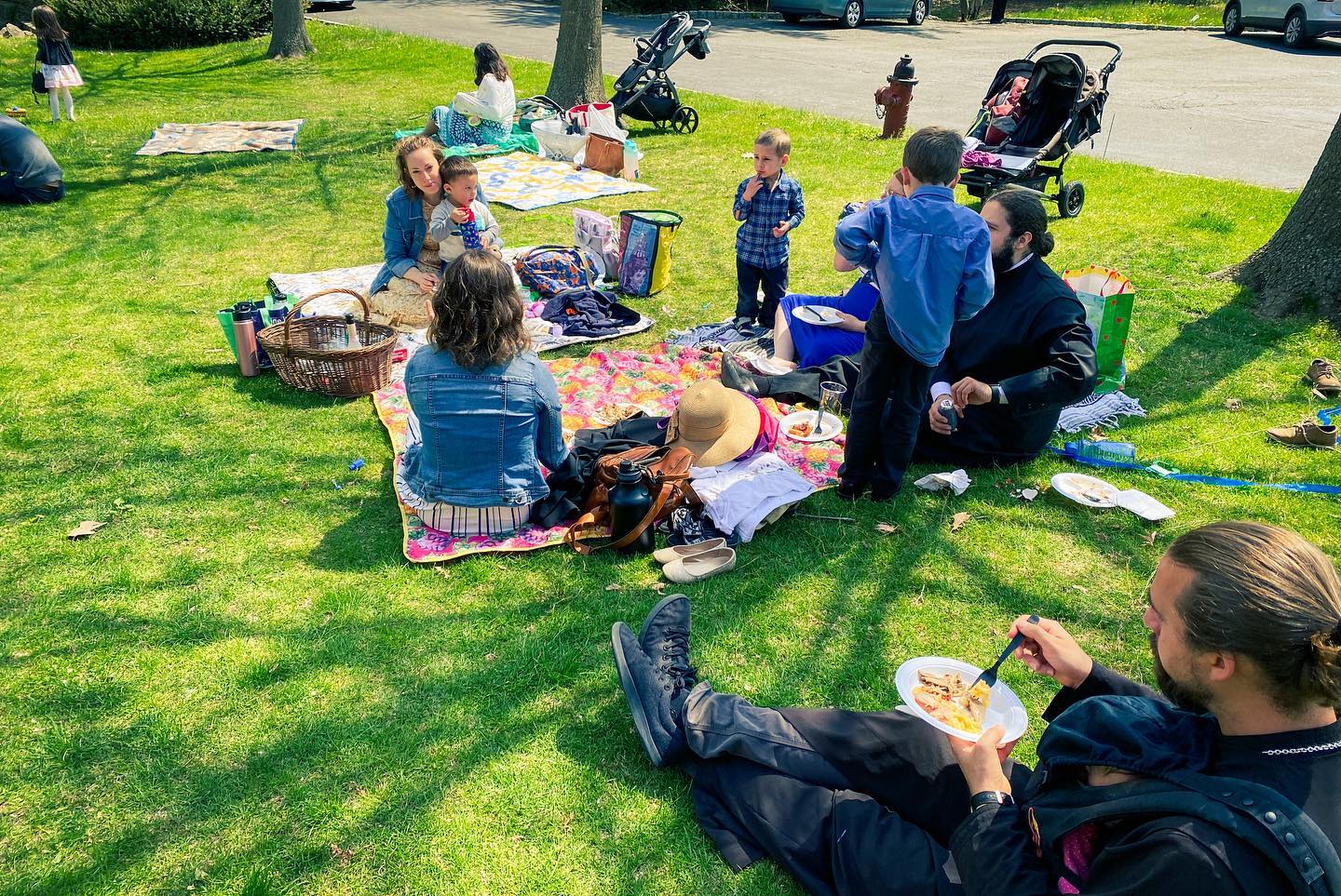 Scenes from post-Pascha celebration