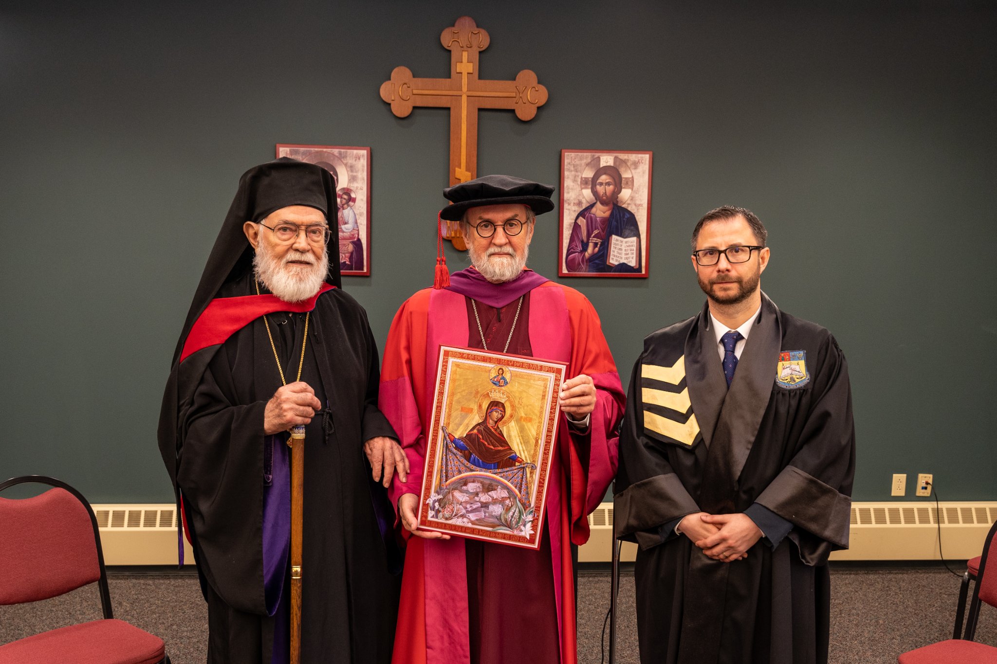 Abp Nathaniel with Fr Chad and Dr Tudorie