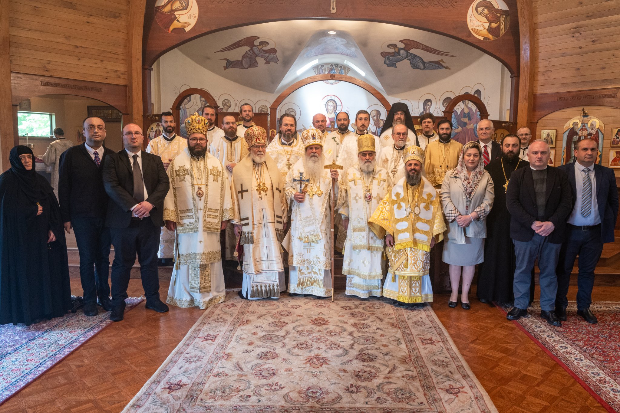 Hierarchs, clergy, and distinguished guests after Divine Liturgy