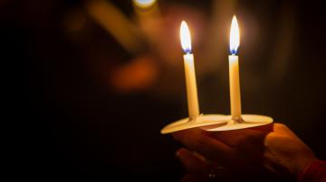 Candles at Vigil