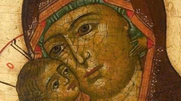 Virgin of Vladimir (detail). Photo credit: The Temple Gallery