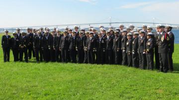 Graduation photo of Class 12110, Uniform Company