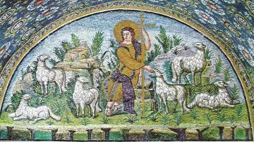 Christ the Good Shepherd, 5th c.