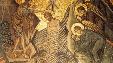 Baptism of Christ (mosaic, 10th c, St. Mark’s, Venice, Italy)