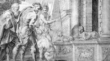 Odysseus Recognized by His Dog, Argus (Theodoor van Thulden, c. 1630)