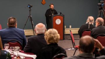 Metropolitan Hilarion delivers the keynote