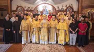 Diaconal Practicum participants and instructors with Met. Tikhon