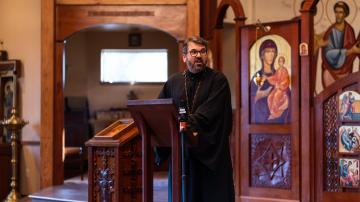 Fr Sergius preaches at Three Hierarchs Chapel