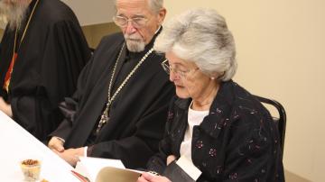 Mka. Anna Hopko with Fr. Thomas