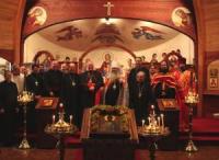 Distinguished clergy join His Eminence Timothy Cardinal Dolan and His Beatitude Metropolitan Tikhon (Photo: Roman Ostash)