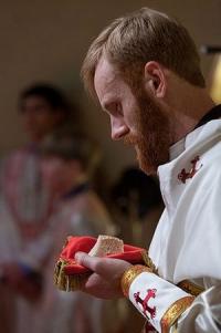 Fr Matthew Baker at Divine Liturgy