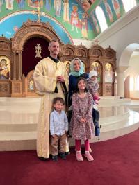 Dn Philip and his family at St George Cathedral