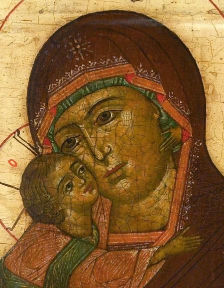 Virgin of Vladimir (detail). Photo credit: The Temple Gallery
