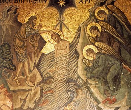 Baptism of Christ (mosaic, 10th c, St. Mark’s, Venice, Italy)