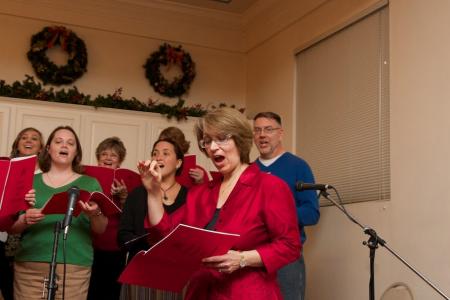 Yova conducting a singalong for St. Nicholas Family Night, St. Athanasius Parish