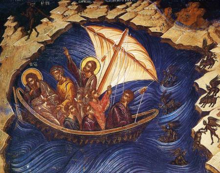 Christ calms the storm