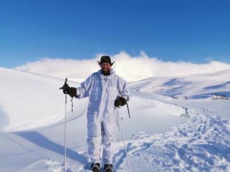 Seminary Alumnus Fr. Theodor Svane traveling by skis to do his mission work in Norway!