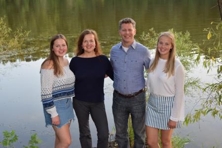 Rich and Hollie with daughters Nellie and Kalista