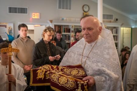 Fr Michael Koblosh before receiving the miter