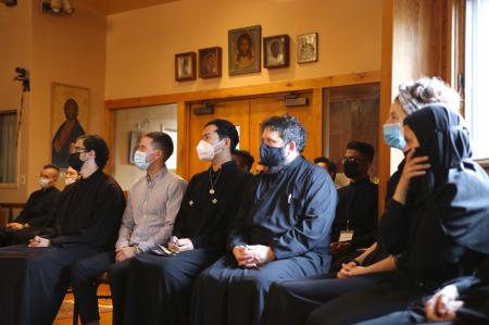 Seminarians at orientation