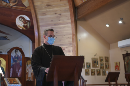 Fr Nick Roth addresses new seminarians