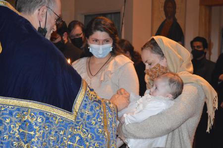 Scene from Eugenia's baptism