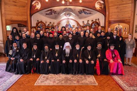 The 2022 Graduating Class with Hierarchs, Seminary Board, and Faculty