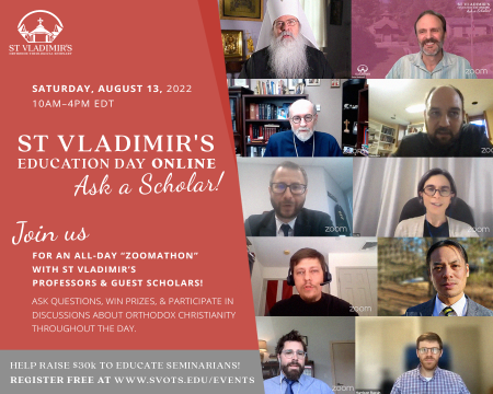 St Vladimir's Education Day Online: Ask a Scholar!