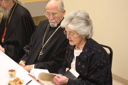 Mka. Anna Hopko with Fr. Thomas
